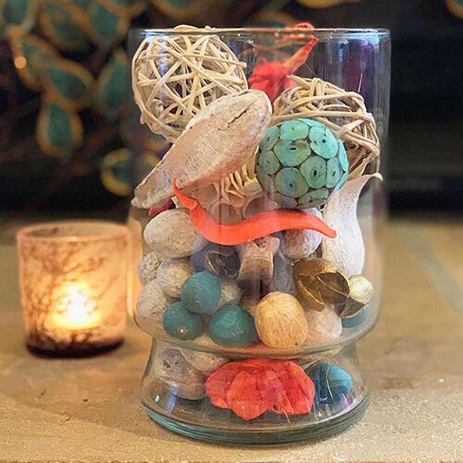 Inspired Ways to Repurpose Your Bloomaker Vases This Spring 3 vase with potpourri inside